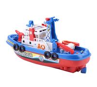 ASHATA Children Fireboat with Water Spraying, Sound & Flash Light Automatic Electric Ship Model for Bath Pool Beach