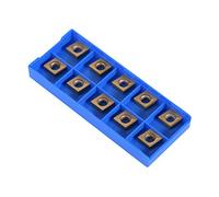 ASHATA CNC Carbide Inserts,10pcs CNC Carbide Tips CNC Blade Inserts Blade Cutter Lathe Turning Tool with Box(CCMT09t304 CCMT32.5)