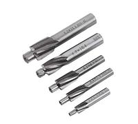 ASHATA CNC Cutter Bit,5pcs Countersink End Mill Cutter Slot Drill Bits Tool M3-M8 4 Flutes HSS-AL,High toughness,Abrasion resistance,High-speed cutting,Reduces times of changing tools
