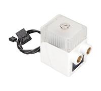 ASHATA Computer Cooler Pump,G1/4 Thread CPU Water Computer Water Cooling System Pump,12V 4pin Connector 450L/H Temperature Display Transparent CPU Water Pump,Ultra Quiet (White)