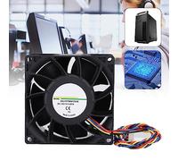 ASHATA Computer Fans,Fan Cooling System Computer Case Fan,CPU Cooler Dual-Ball PWM 4-Wire Computer Chassis Cooling Fan 4900RPM Speed 12V 0.87A