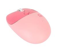 ASHATA Cute Cat Wireless Mouse, Lightweight Silent Computer Mice with USB Receiver, Candy Color Kawaii Mouse 1600 DPI for Laptop Notebook PC Computer (Pin)