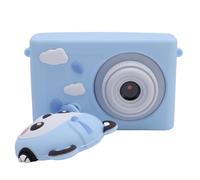 ASHATA Cute Digital Camera for Kids, 1080P HD Dual Camera Camcorder Auto Focus, 8X Digital Zoom, Built in Music Sticker Filter LED Fill Light, for Boys Girls Students (Blue)
