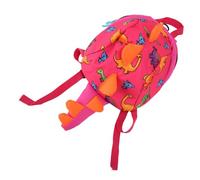 ASHATA Cute Toddler Backpack with Leash Anti Lost Dinosaur Design Large Capacity Adjustable Safety Leash Breathable Lightweight Kids Backpack for Boys Girls 2 3 4 Years Old (Pink)