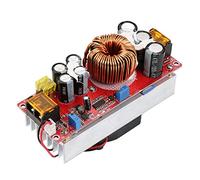 ASHATA DC-DC 10-60V to 12-97V 1500W 30A Voltage Step Up Converter Boost CC CV Power Supply Constant Current Module with Smart Temperature Control Fan for Solar Street lamp, LED Lighting CV Driving