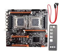 ASHATA Desktop Motherboard Dual Socket Built-in Rear 2 x USB3.0/Gigabit LAN Card X79 with SATA Cable,Computer Motherboard support common memory and ECC server memory