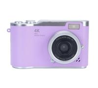 ASHATA Digital Camera, 1080P HD 48MP 18X Electronic Zoom Video Camera with 2.4 Inch HD Flip Screen, Protable Vlogging Built in LED Fill Light for Teens Students (Purple)