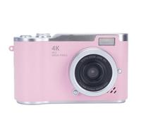 ASHATA Digital Camera, 1080P HD 48MP 18X Electronic Zoom Video Camera with 2.4 Inch HD Flip Screen, Protable Vlogging Built in LED Fill Light for Teens Students (Pink)