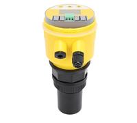 ASHATA Digital Ultrasonic Level Meter, LCD Water Level Sensor Transmitter 0-10m Range 4-20mA Output with IP65 ABS Housing for Water Wastewater Treatment Mining