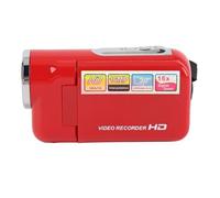 ASHATA Digital Video Camera High Resolution 1080P 16MP 16x Zoom Anti Shake DV Camcorder for Travel, Campus, and Events (Red)