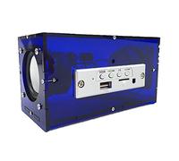 ASHATA DIY Fashion Bluetooth Speaker Kit, 3W Double Speaker Music Player MP3 Stereo Sound Mini Power Amplifier with Remote Control for Home/Office (Blue)