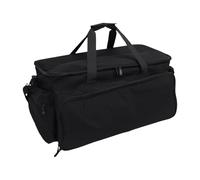 ASHATA DJ Cable Bag, Large Capacity Music Gear Bag with 6 Detachable Dividers, Thick Bottom Cushion and Laptop Compartment, for DJ Equipment Mixer Turntable Microphone Accessories