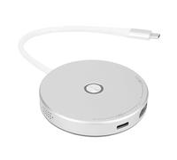 ASHATA Dock Docking Station for 2 Game Console, Portable TV Adapter with HD Multimedia Interface 2.0A Output USB 3.0 Port Type C PD 100W Port