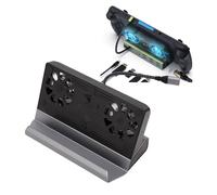ASHATA Docking Station for Steam Deck for Rog Ally, 9 in 1 Docking Station RJ45 1000Mbps HDMI 2.0 4K@60Hz, 100W USB C PD Charging, USB 3.0 Gen1, with Dual Fans