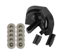 ASHATA Drill Bit Sharpener Set Efficient Grinding Disc Kit for Woodworking, Metal Processing, Automotive Repair, ABS 10PCS (Black)