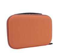ASHATA Drone Travel Bag, Large Capacity Anti Scratch Drone Carrying Case Leather EVA Top Handle Shockproof for Outdoor (Orange)