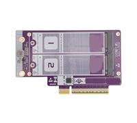 ASHATA Dual M.2 NVMe to PCIe 5.0 X8 Adapter Card