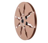 ASHATA Durable 1/4 7 Inch Sound Tape Empty Reel for Replacing Reel to Tape Recorders, Aluminum Alloy Material (Gold)