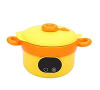 ASHATA Electric Lunch Box One Click Heating for Convenient Feeding on the Go Without Water for Busy Families 304 Stainless Steel Insulated Food Warmer Bowl for Infants and Toddlers (Yellow)
