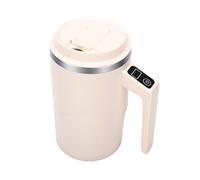 ASHATA Electric Self Stirring Coffee Mug Stainless Steel 14.11oz | Rechargeable Automatic Mixing Cup, Proof Lid, Cordless USB Charging, Smooth Even Blend, Home Office Desk