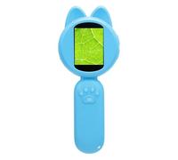 ASHATA Electronic Magnifying Glass,2.0 Inch Color Screen Portable Digital Microscope with 8 Adjustable LED Lights, for Students Educational Science Toys and ObservationIlluminated (Blue)