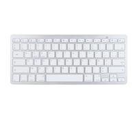ASHATA English Bilingual Language Keyboard, German French Spanish Italian Optional English Bilingual BT Keyboard Portable Compact Ultra Thin Keyboard for PCLaptop (French AZERTY Layout)