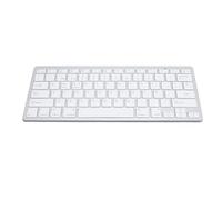 ASHATA English Bilingual Language Keyboard, German French Spanish Italian Optional English Bilingual BT Keyboard Portable Compact Ultra Thin Keyboard for PCLaptop (Spanish QWETZ Layout)