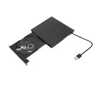 ASHATA External CD DVD Drive for Laptop, USB 3.0 External CD DVD Burner, Portable External CD DVD Reader Writer for PC for Win 7 8 8.1 10 Vista for Linux for OS X (Black)