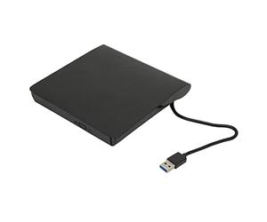 ASHATA External DVD Drive Enclosure, Slim USB 3.0 Optical Drive Case with 5Gbps Transfer Speed for Laptop Desktop OS System