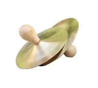 ASHATA Finger Cymbals 2 Pack Copper Hand Percussion for Rhythm Practice & Music Class