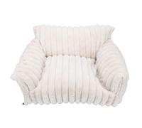 ASHATA Fluffy Cat Couch Bed with Optimal Head and Neck Support for All Seasons Universal Non Slip Bottom for Furry Friends