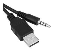 ASHATA Flush Mount USB AUX Panel, 3.5mm Jack, Car Dash Mount Cable | Jack Panel, Car Dash Mount, USB Data Charge, 40.6 Inch Lead, Dashboard Installation