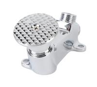 ASHATA Foot Pedal Valve for Faucet, Brass Singe Foot Pedal Water Valve Touchless for Basin Water Tap Bathroom Basin Faucet Round, Easy Installation