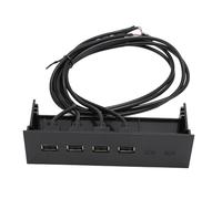 ASHATA Front Panel USB Hub, 4 Ports 5.25 Inches USB Hub with USB 2.0 Ports, USB Optical Drive Front Panel for Desktop Motherboard, Plug and Play, ASHATA3SO5XVNGEK
