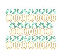 ASHATA Fruit Shaped Paper Clips 20Pcs, 2-Color Bookmarks Planner Clip, Cute Fruit Pin for Office Supplies, Anti-Rust Iron Wire File Clips, Lightweight Portable School Gifts