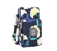 ASHATA Functional Women's Cross Body Mobile Phone Shoulder Bag with Wrist Pouch, Zipper Closure for Security, Adjustable Shoulder Strap, Ideal for Neutral Gender, Polyester Material (Cattle)