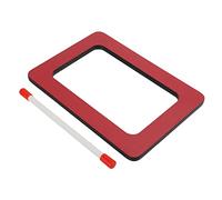 ASHATA Hand Drum for Red Rectangular Percussion Enlightenment Instrument Compressed Board Resin Skin Burr Free Fine Texture Toddler (rectangular drum)