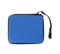 ASHATA Hard Carrying Case for 2DS, Protective Travel Pouch with 8 Game Slots, Shockproof Storage Bag for Console, Console Accessories (Blue)
