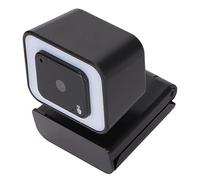 ASHATA HD PC Webcam with Noise Canselling Microphone, Adjustable Fill Light, Autofocus USB Streaming Web Camera for Laptop/Desktop, for Video Calling, (V24A black fill light camera 2K