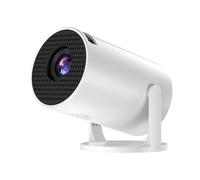 ASHATA HD Portable Outdoor Movie Projector, 240° Rotation Small WiFi Video Projector with HDMI USB AUX Ports, Compatible with Smartphone, Built in Surround Sound Speakers