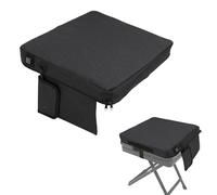 ASHATA Heated Seat Cushion, High Density Memory Foam, 3 Heat Settings 50C to 65C, Portable with Handle and Back Buckle Design, for Sports Events and Outdoor Activities