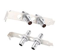 ASHATA Hose Connectors for Computer Water Cooling System, G1/4 Thread Fitting Direct Hose Connection Connector for Computer Water Cooler System Water Cooling Connector (11mm)