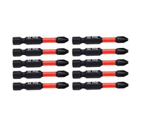 ASHATA Impact Proof PH Screwdriver Bits Durable S2 Alloy Steel for Electric Drills and Cordless Drivers 10 Piece Set (50mm 10PCS)