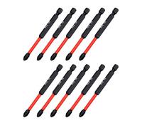 ASHATA Impact Proof PH Screwdriver Bits Durable S2 Alloy Steel for Electric Drills and Cordless Drivers 10 Piece Set (90mm 10PCS)