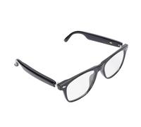 ASHATA Intelligent Glasses, 144 Languages Automatic Recognition Low Noise Music Glasses for International Travel (Black Frame)