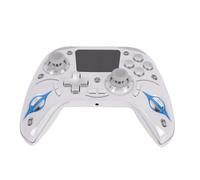 ASHATA Interactive Screen Wireless Controller for PC, Hall Effect Joystick Trigger, RGB Lighting Customizable Buttons, 1200mAh Battery Gamepad