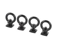 ASHATA K Kit of Screw/Fastener Eye, High Hardness in Stainless Steel T Track Mount of Track At the Universal Anchor to Keep the Straps Attachment (Black)