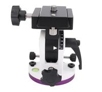 ASHATA Latitude Base Equatorial Wedge Telescope Mount, 0-90° Adjustable Angle, Aluminum Alloy for Sky Watcher with 3/8in Tripod Screw Bubble Level (Type B Without Lid(approx. 7 X 2.85 X 6.5cm / 2.8)