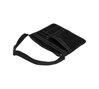 ASHATA Lightweight Tool Waist Bag Multi Pocket Oxford Cloth Waist Tool Pouch for Garden Climbing Outdoor Grey Khaki, Hands Free Belt with Durable Belt & Plastic Buckle (Black)