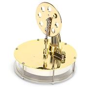 ASHATA Low Temperature Stirling Engine Model Preheated 1 Minute Start Mixing Motor Cryogenic Scientific Experiment Toy Educational Physics Kit Classroom Learning Gift 4.3x3.7x3.7in Zinc